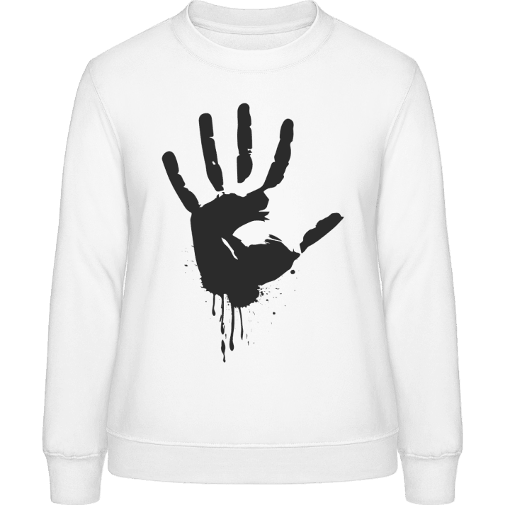 Black Blood Hand Sweatshirt för kvinnor contain pic