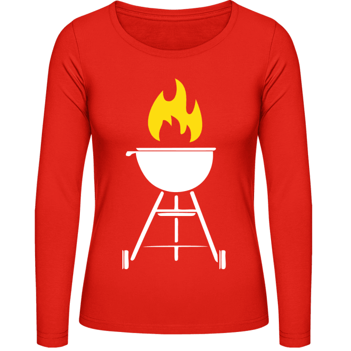 Grill Barbeque Frauen Langarmshirt contain pic