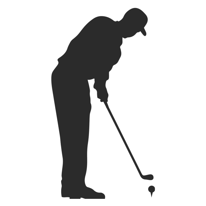 Golf Player Silhouette T-shirt à manches longues 0 image
