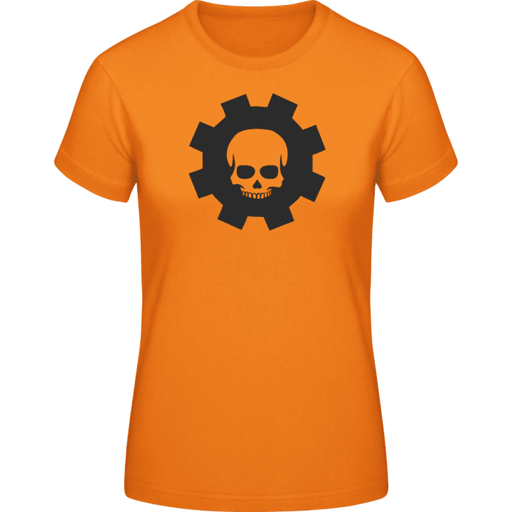 Cogwheel Skull T-shirt för kvinnor contain pic