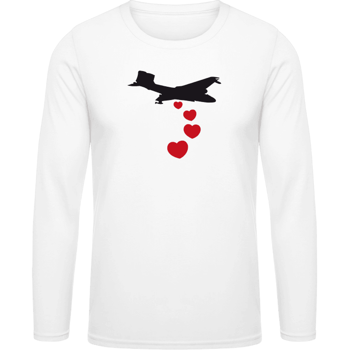 Heart Bomber Shirt met lange mouwen contain pic