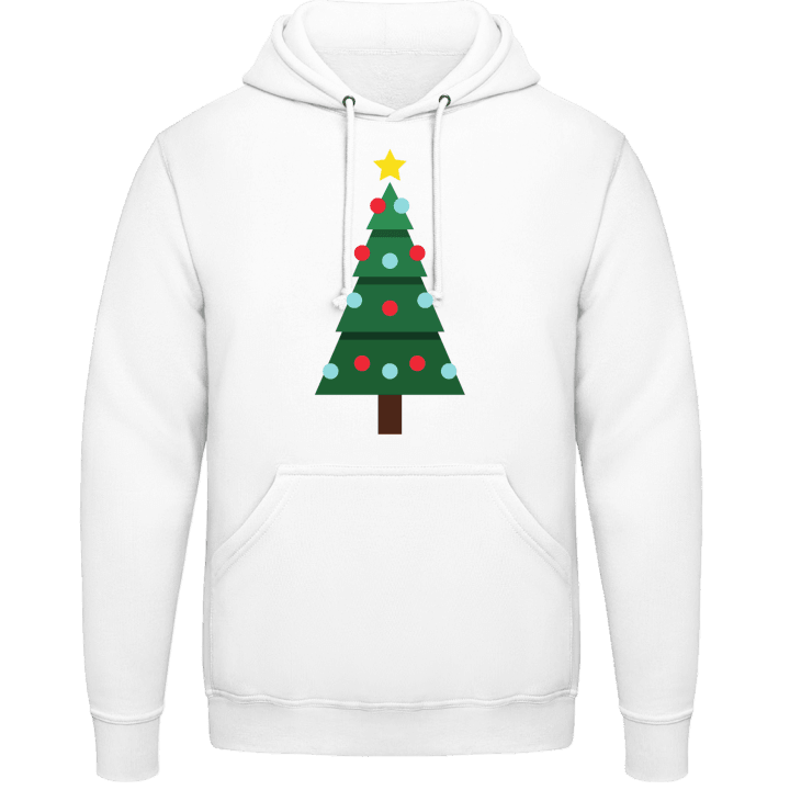 Christmas Tree With Blue And Red Balls Hoodie 0 image