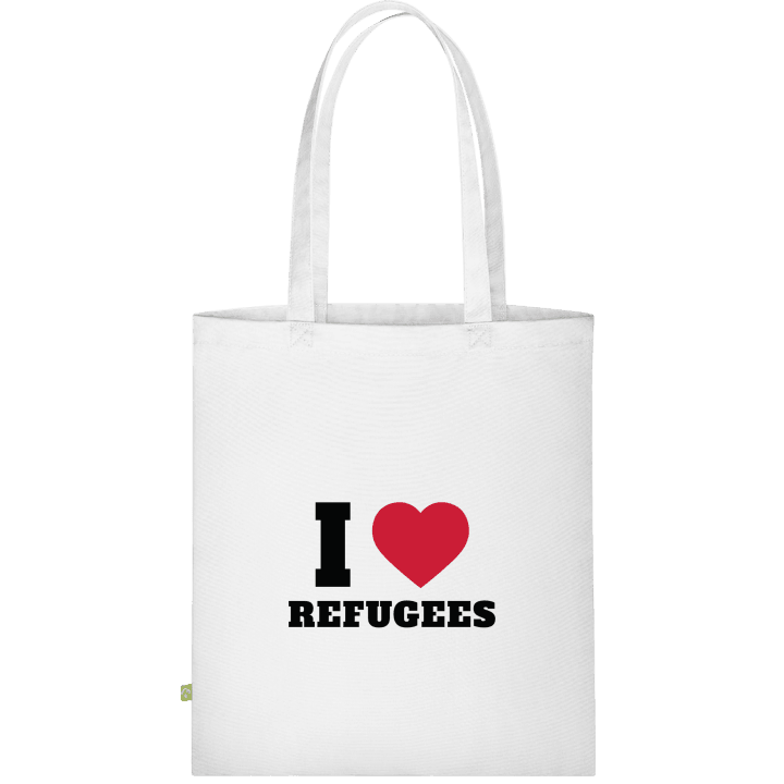 I Love Refugees Borsa in tessuto contain pic
