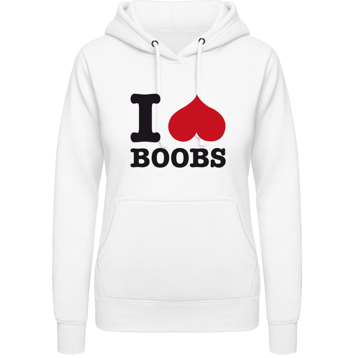 I Love Boobs Hoodie för kvinnor contain pic