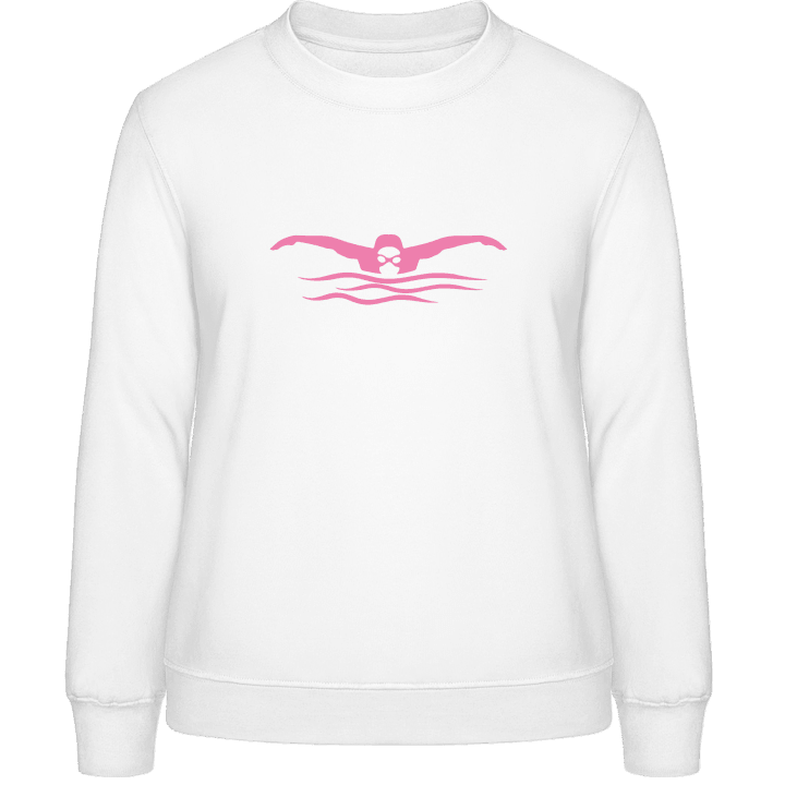schwimmer Silhouette Frauen Sweatshirt contain pic