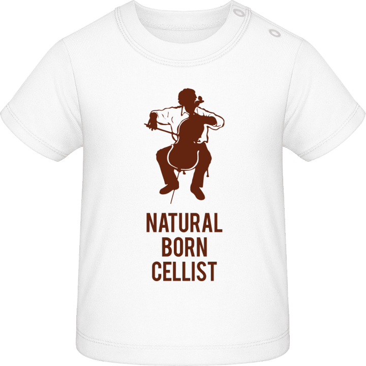 Natural Born Cellist T-shirt för bebisar contain pic