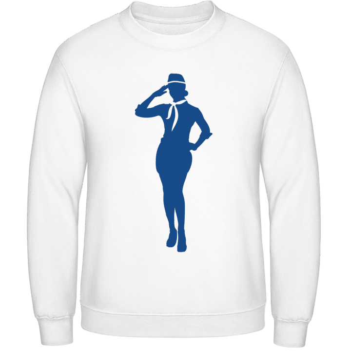 Stewardess Silhouette Sweatshirt 0 image