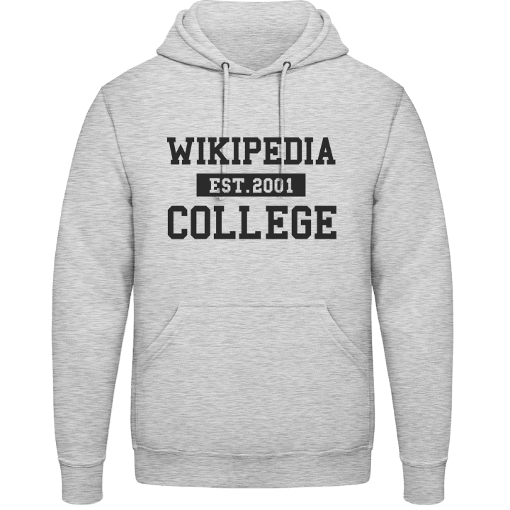 Wikipedia College Felpa con cappuccio contain pic
