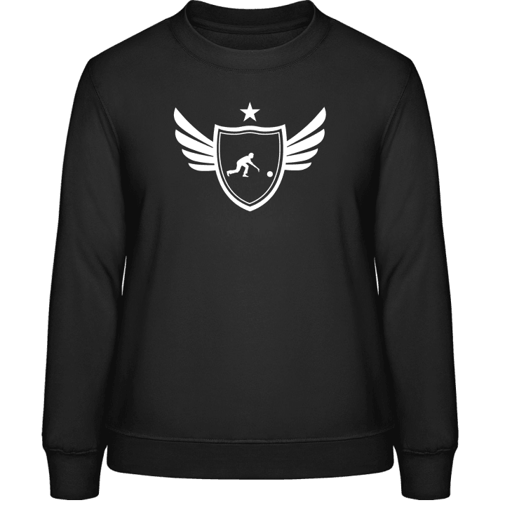 Bowling Player Winged Women Sweatshirt contain pic