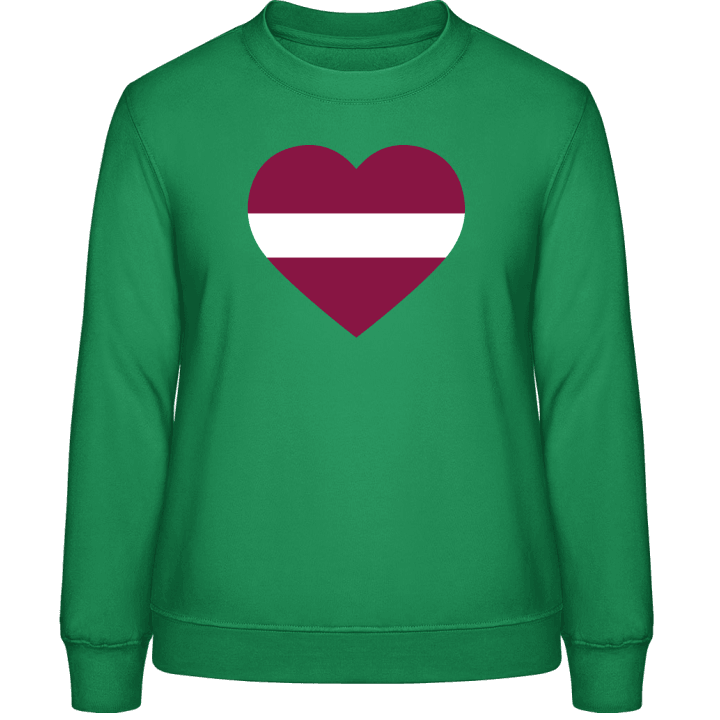 Latvia Heart Flag Sweatshirt för kvinnor 0 image