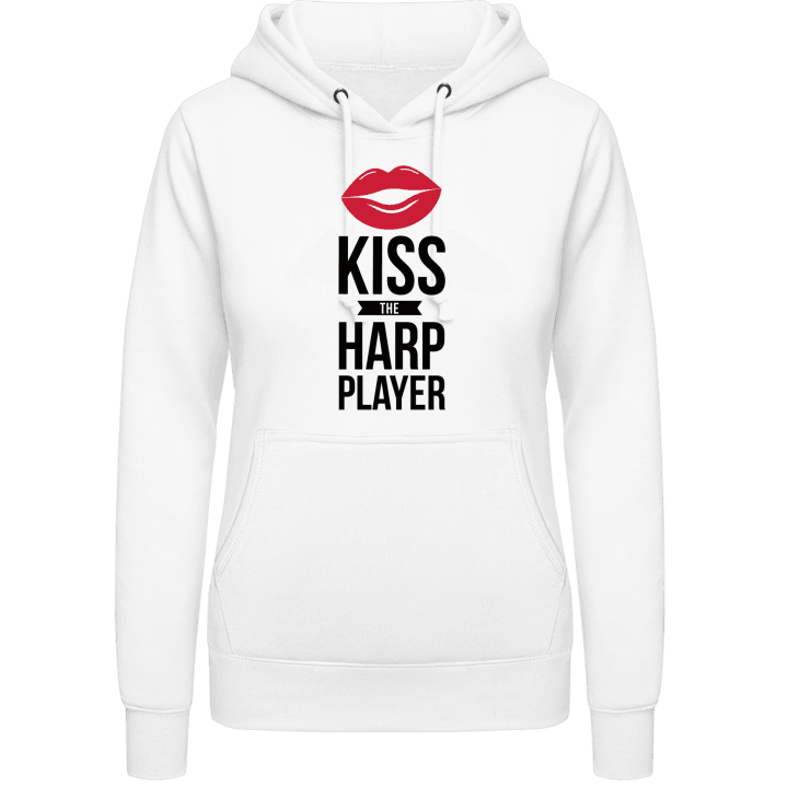 Kiss The Harp Player Women Hoodie contain pic