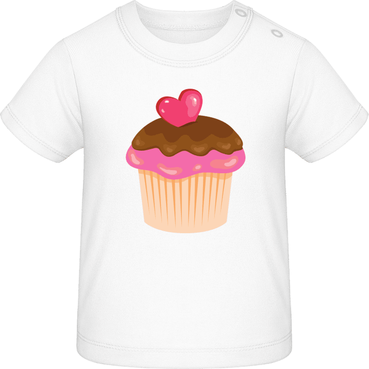 Cupcake Illustration Baby T-skjorte contain pic