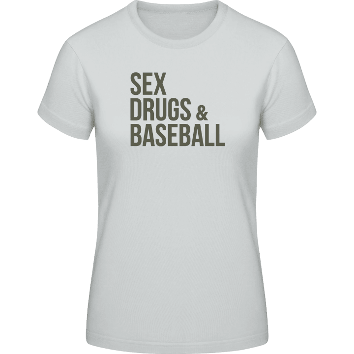 Sex Drugs Baseball Camiseta de mujer contain pic