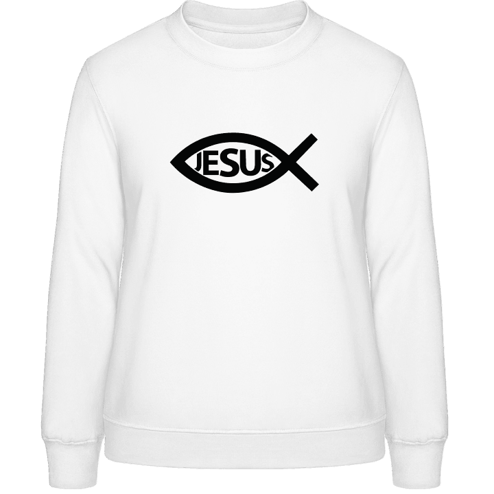 Ichthus Fish Sweatshirt för kvinnor contain pic