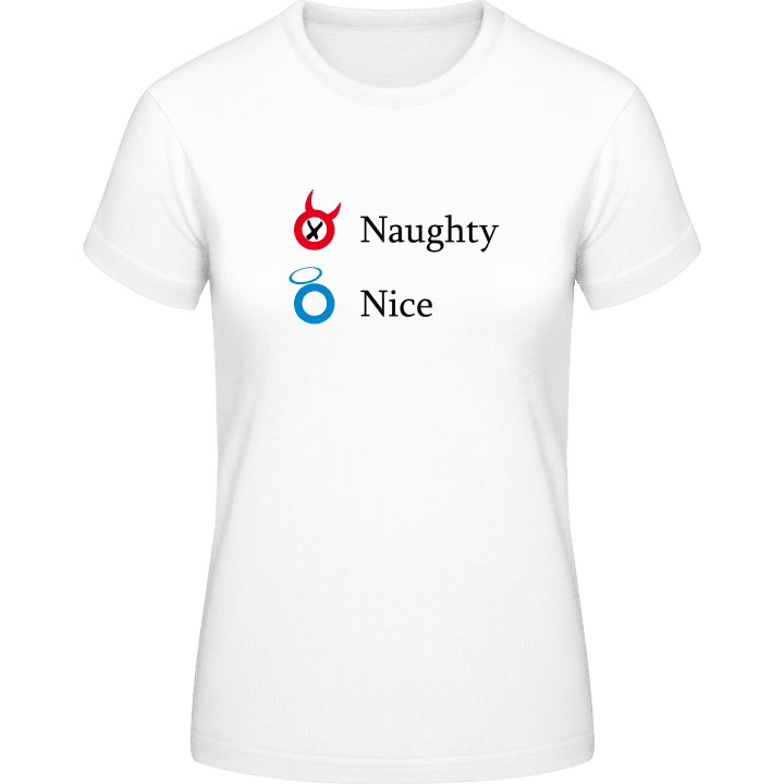 Naughty Not Nice T-shirt til kvinder 0 image