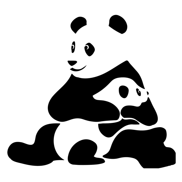 Panda Mama And Baby Vrouwen T-shirt 0 image