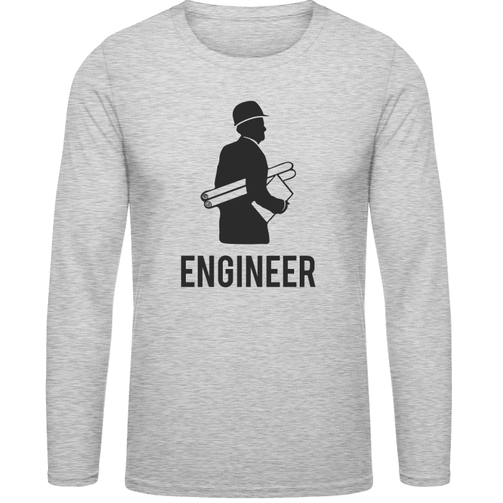 Engineer Silhouette Langarmshirt contain pic