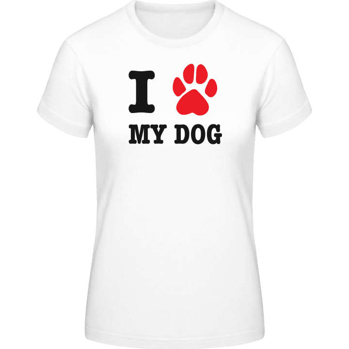I Heart My Dog T-skjorte for kvinner 0 image