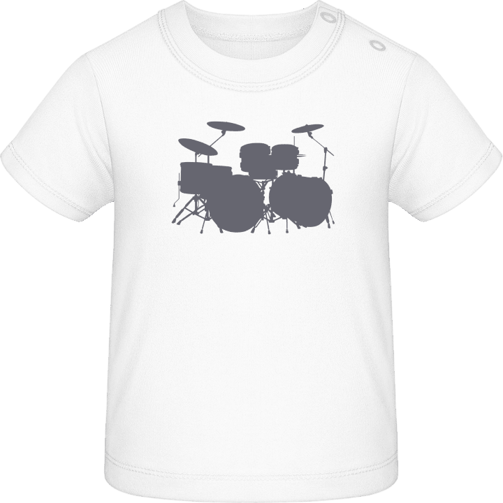 Drums Silhouette Baby T-skjorte contain pic