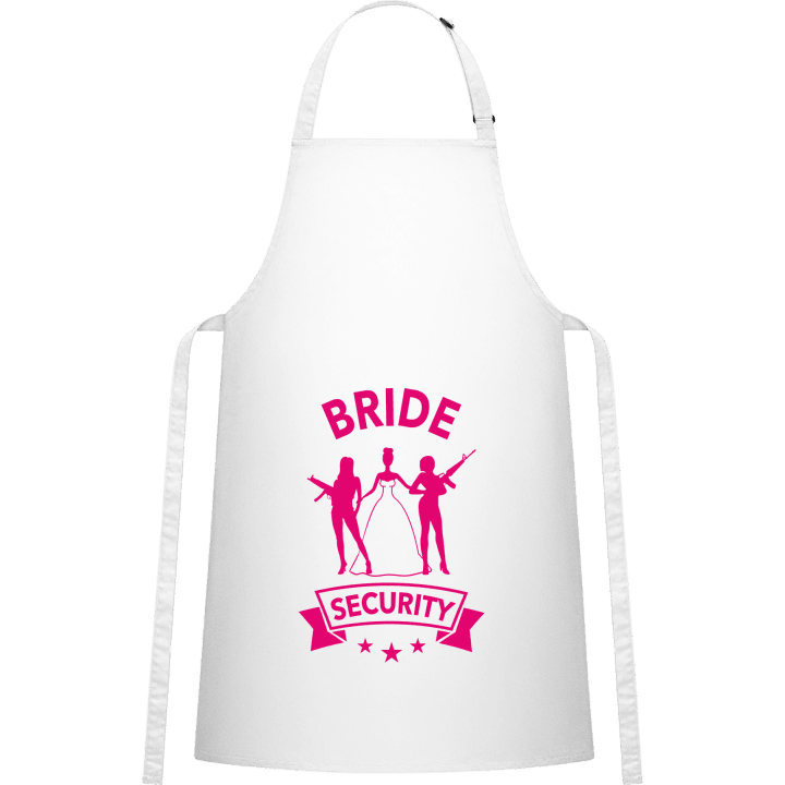 Bride Security Armed Delantal de cocina contain pic