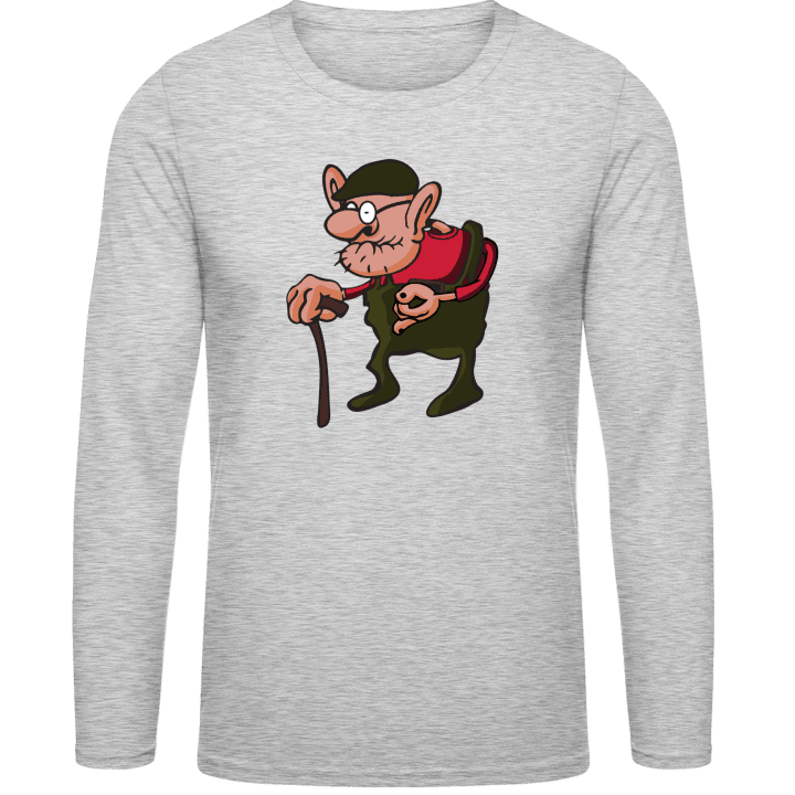 Grandpa Comic Senior T-shirt à manches longues contain pic
