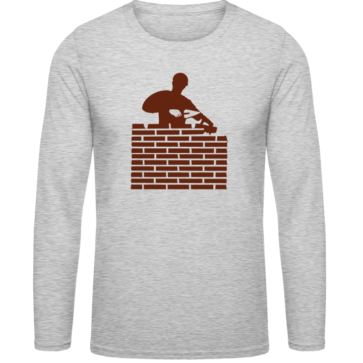 Bricklayer at Work T-shirt à manches longues contain pic