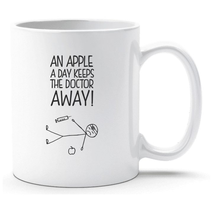 An Apple A Day Doctor Comic Taza contain pic