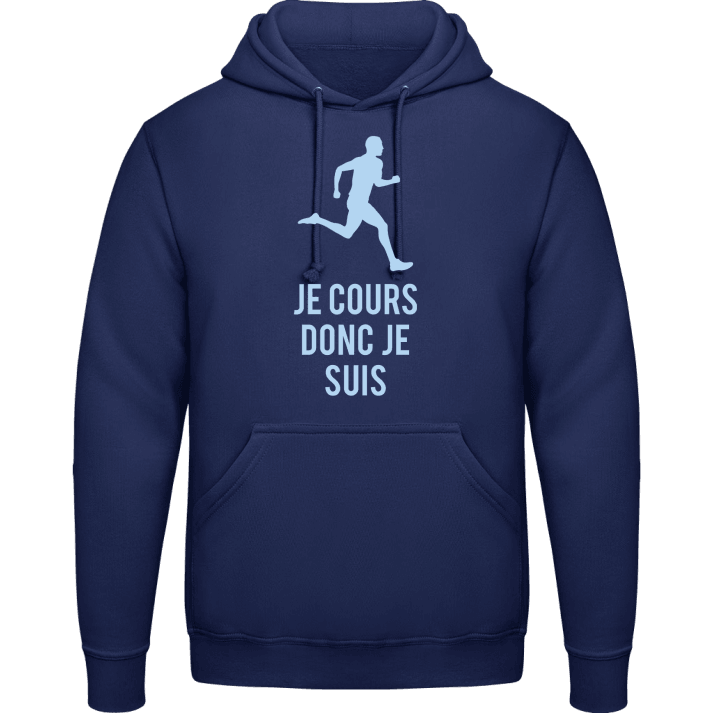 Je cours donc je suis Hoodie contain pic