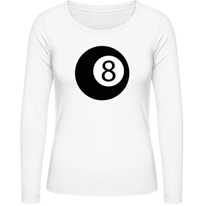 Black Eight T-shirt à manches longues pour femmes contain pic