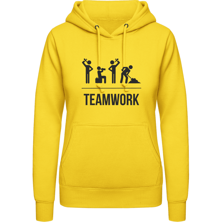Teamwork Vrouwen Hoodie contain pic