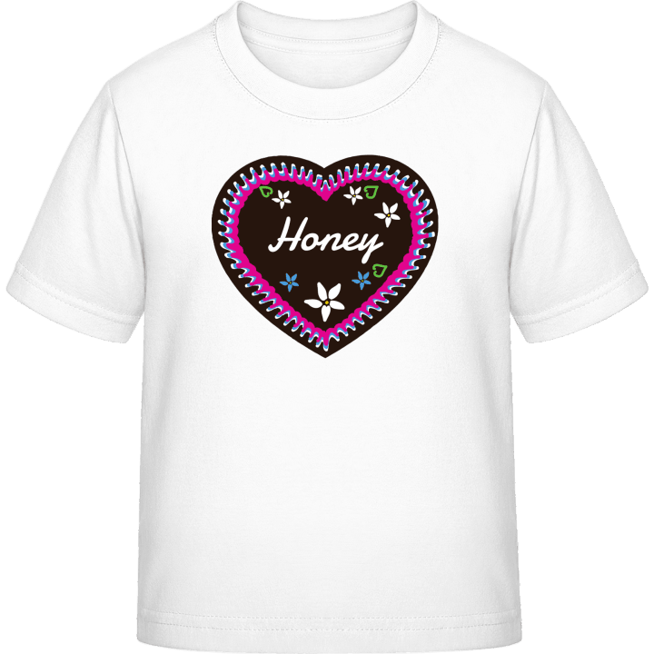 Honey Gingerbread heart T-skjorte for barn contain pic