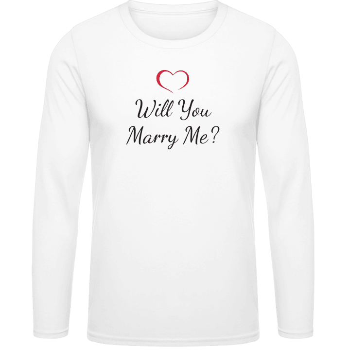 Will You Marry Me Shirt met lange mouwen contain pic