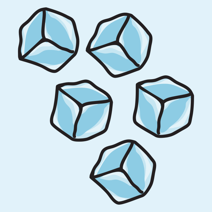 Ice Cubes Illustration Delantal de cocina 0 image