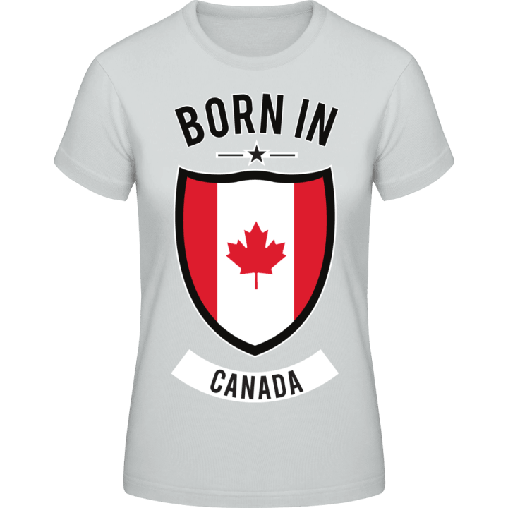 Born in Canada Maglietta donna contain pic
