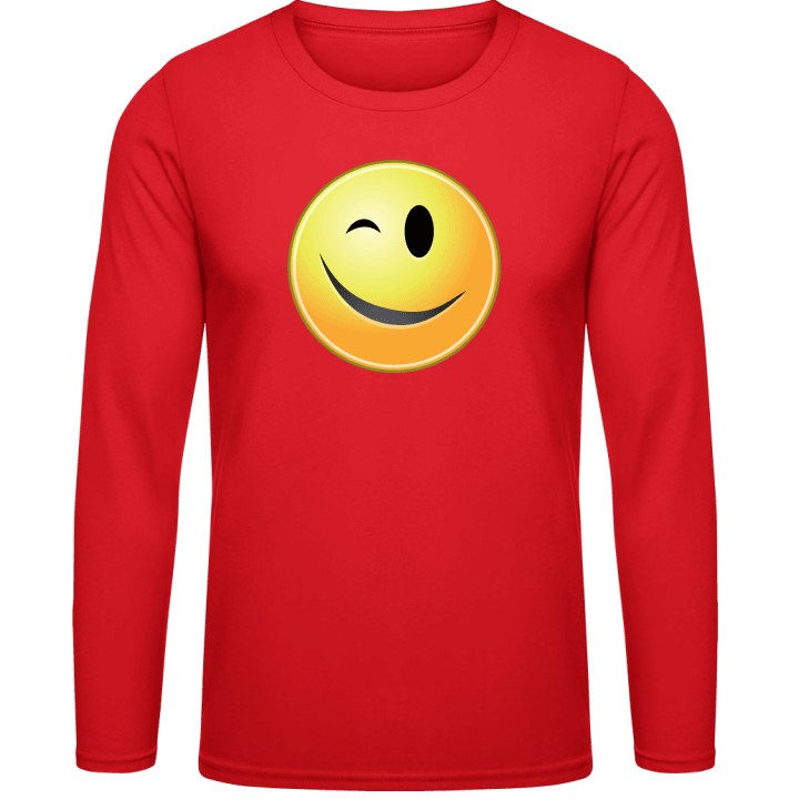 Wink Smiley Langarmshirt contain pic