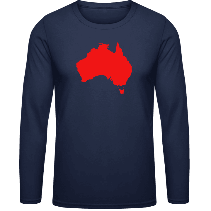 Australia Map Langermet skjorte contain pic