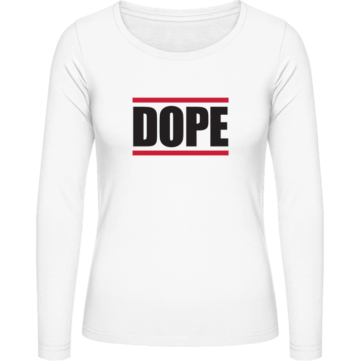 DOPE Logo Kvinnor långärmad skjorta contain pic