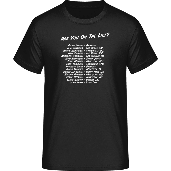 Heroes The List T-Shirt 0 image