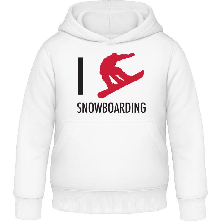 I Heart Snowboarding Kids Hoodie contain pic