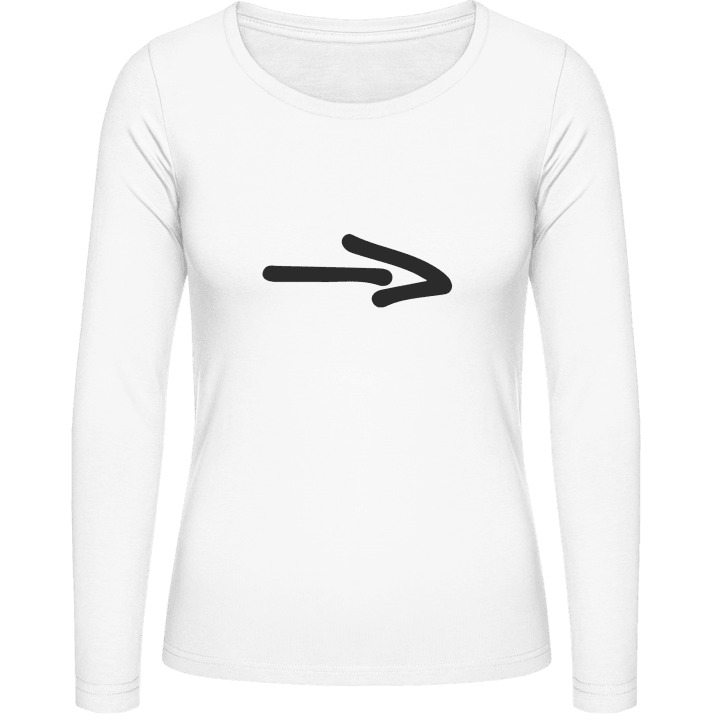 Arrow Left T-shirt à manches longues pour femmes 0 image