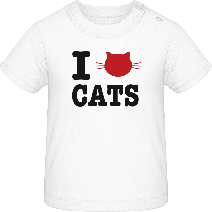 I Love Cats Baby T-skjorte 0 image
