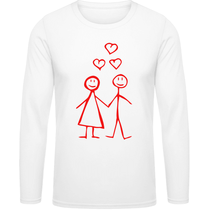 Couple In Love Comic T-shirt à manches longues contain pic