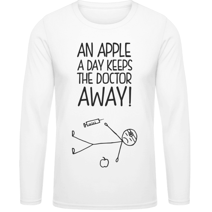 An Apple A Day Doctor Comic Langermet skjorte contain pic