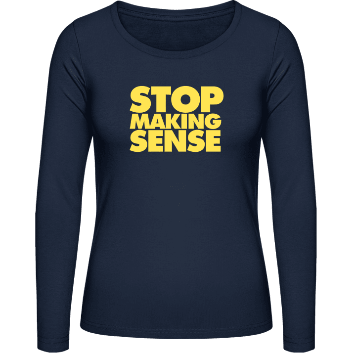 Stop Making Sense T-shirt à manches longues pour femmes contain pic