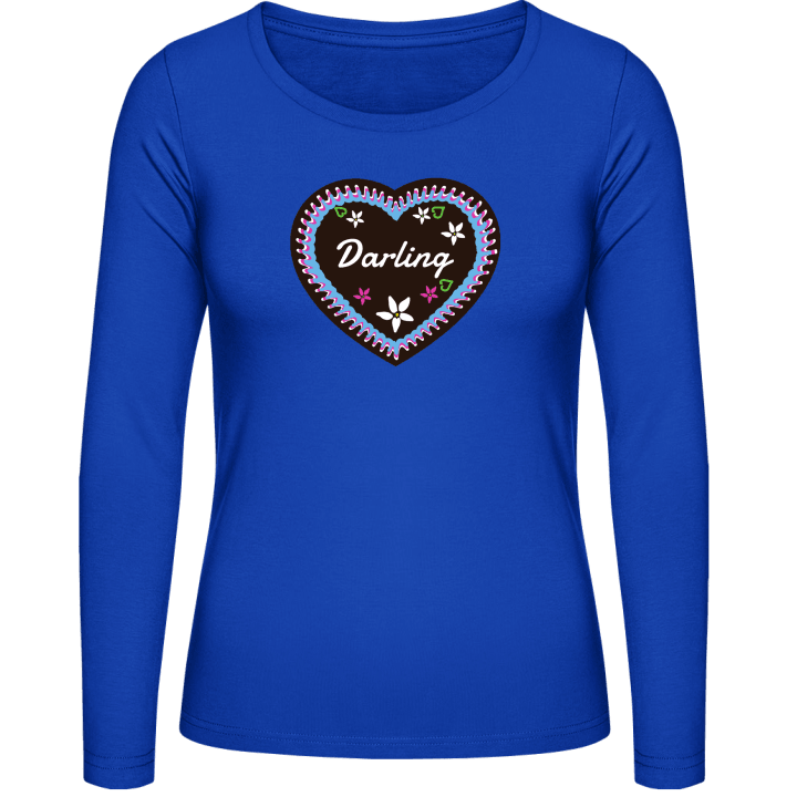 Darling Gingerbread Heart T-shirt à manches longues pour femmes contain pic