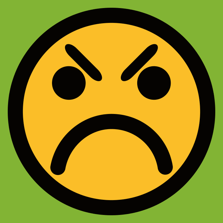 Angry Smiley Emoticon T-shirt för bebisar 0 image