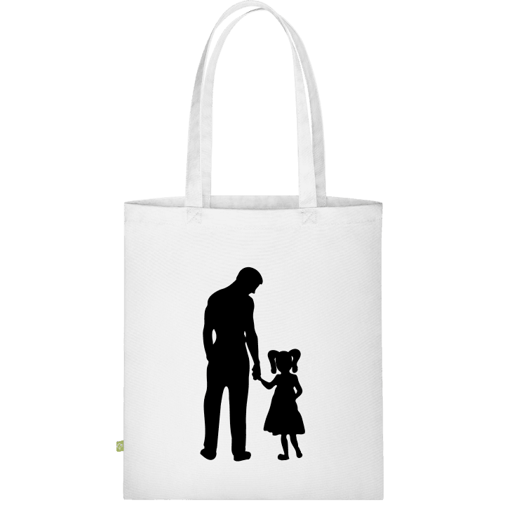 Dad And Daughter Silhouette Väska av tyg 0 image
