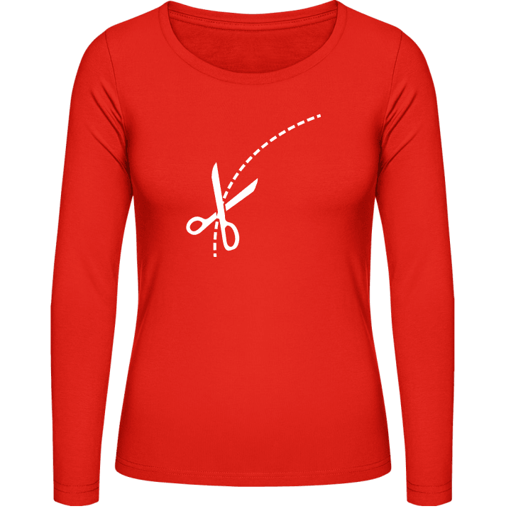 Scheren Frauen Langarmshirt contain pic