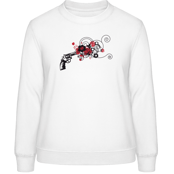 Flower Gun Frauen Sweatshirt contain pic