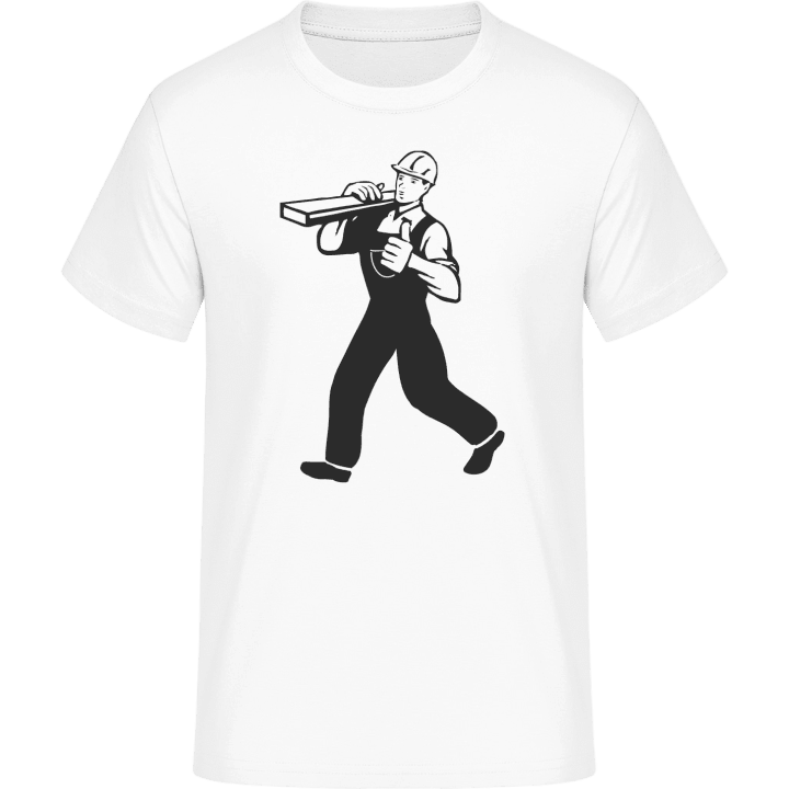 Construction Worker Silhouette Camiseta 0 image